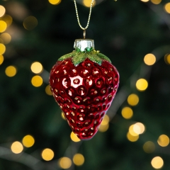 Елочная игрушка "Клубника", 8,5 см СПАСЕННАЯ ПОЗИЦИЯ (6043-008)