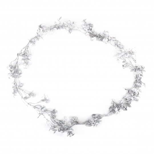 Декоративна гілка "Срібло на листі" (2010-160)