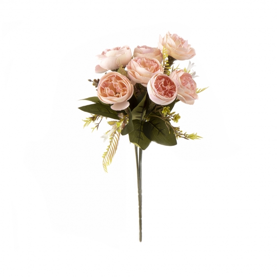Декоративні квіти "Піоновидні троянди" пудрові (8722-031)