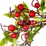 Вінок із зеленого листя з червоними ягодами (005NT/red)
