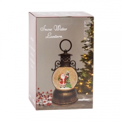 Новогодний фонарь с подсветкой и музыкой "Свет Санты", 24 см (9240-025)