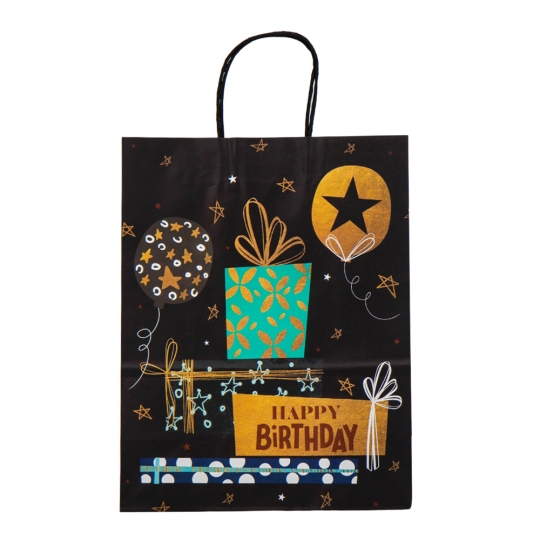 Подарунковий пакет "Happy Birthday", 18,5*25,5 см (9078-003)