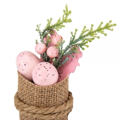 Пасхальная композиция "Розовые крашанки", 15 см (5004-038)