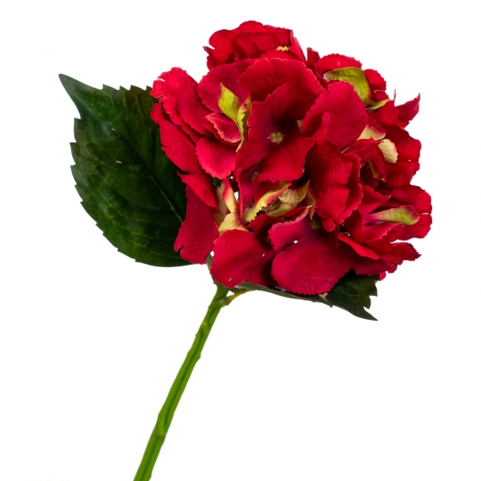 Квітка штучна "Гортензія", червона, 36 см (2000-051RD)