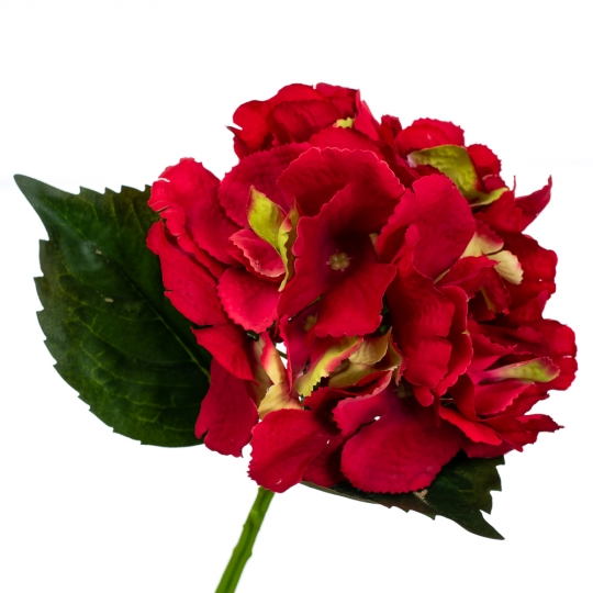 Квітка штучна "Гортензія", червона, 36 см (2000-051RD)