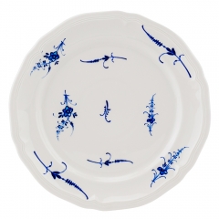 УЦІНКА Тарілка "Синя мелодія", 26 см (Дирки на зовнішній стороні,напливи фарби,чорні краплинки) (00BR-9198-009)