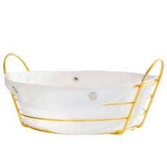 Хлібниця металева "Запашна здоба", 24 * 7 см (9203-009)