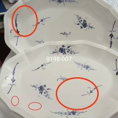 УЦІНКА Тарілка "Сніжно-блакитна елегантність", 30,5 см (Пошкоджене покриття,плями) (00BR-9198-007)