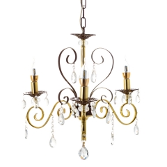 Люстра классическая подвесная с кристаллами на 3 лампы (CN004/3) (CN004/3)