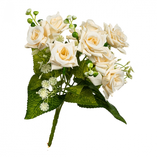 Букет "Біла троянда", 32 см (8409-037)