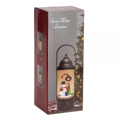 Новорічний ліхтар з підсвіткою та музикою "Сніговик", 29 см (9240-002)