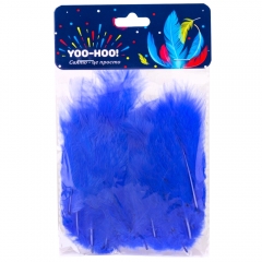 Декоративные перья, синие (9094-007)