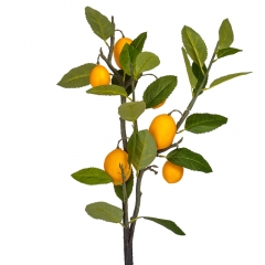Искусственная ветка "Лимоны", 100 см (9131-005)