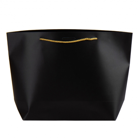 Подарунковий пакет "Елегантний пакунок", чорний, 37*25 см (9069-023)