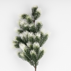 Декоративная ветвь "Ель с инеем", 56 см (9256-008)