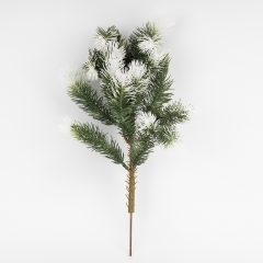 Декоративная ветвь "Пухнастая ель в снегу", 41 см (9256-011)