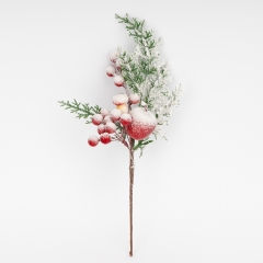 Декоративная ветвь "Морозные ягоды", 33 см (9257-017)
