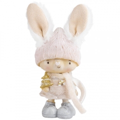 Фигурка "Новогодний зайчик", 16 см (6014-041)