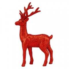 Декоративная фигурка "Блестящий олень", красная, 23 см (6041-024)