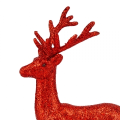 Декоративная фигурка "Блестящий олень", красная, 23 см (6041-024)