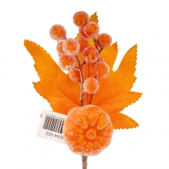 Искусственная ветвь "Осенние ягоды", 24 см (9244-002)