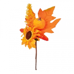 Искусственная ветвь "Подсолнуховый букет", 22 см (9244-003)
