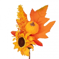 Искусственная ветвь "Подсолнуховый букет", 22 см (9244-003)