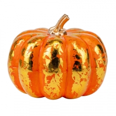 Декоративная тыква "Золотой блеск", 14 см (9244-014)