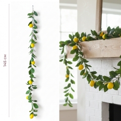 Штучна гірлянда "Лимони", 145 см (2033-009)