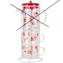 УЦІНКА Набір з 2 чашок та чайника, 450 мл (Відсутній чайник) (00BR-9151-002)