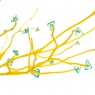 Гілка штучна "Кришталик", жовта (8100-065)