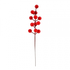 Искусственная ветка "Красные ягодки", 21 см (9223-003)