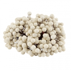 Набор декоративных ягодок "Дары природы", кремовый, 15 см (9223-006)