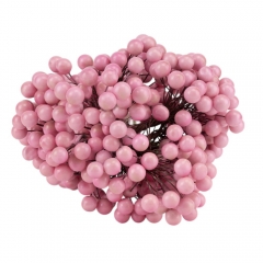 Набор декоративных ягодок "Дары природы", розовый, 15 см (9223-007)