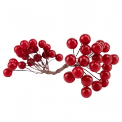 Набор декоративных ягодок "Дары природы", красный, 15 см (9223-008)
