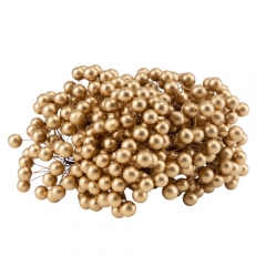 Набір декоративних ягідок "Дари природи", 10 шт, золотий, 15 см (9223-011)