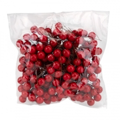 Набор декоративных ягодок "Жемчуг", красный, 200 шт, 6,5 см (9223-013)