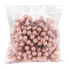 Набор декоративных ягодок "Жемчуг", персиковый, 200 шт, 6,5 см (9223-016)