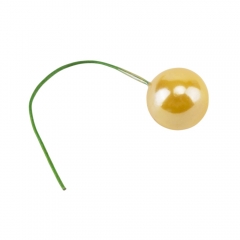 Набор декоративных ягодок "Жемчуг", жёлтый, 200 шт, 6,5 см (9223-017)