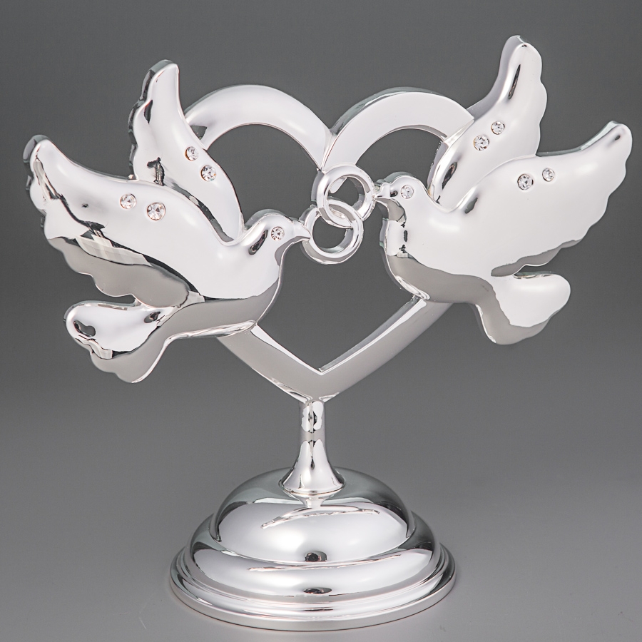 Фигурка "Два голубя на сердце" (18*16 см) (142N), Elisey
