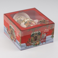 Кружка с блюдцем и ложечкой "Funny Santa", 350 мл * Рандомный выбор дизайна (9250-028)