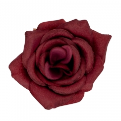 Головка розы, бордовая, 7,5 см (9222-049)