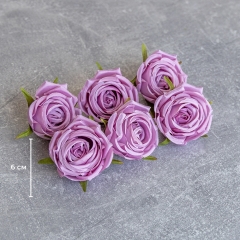 Головка розы, лиловая, 6 см (9222-052)