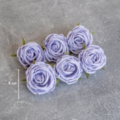 Головка розы, сиреневая, 6 см (9222-055)