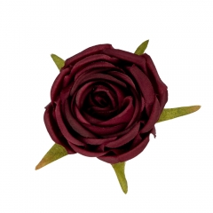 Головка розы, бордовая, 6 см (9222-056)