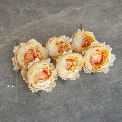 Головка пиона, бежевая, 10 см (9222-057)