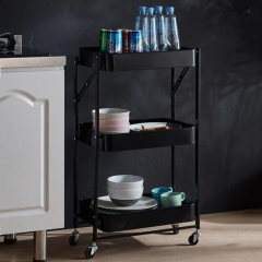 Этажерка металлическая "Пространство", черная (9051-006)