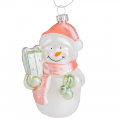 Елочная игрушка "Снеговик с подарком" (2007-171)