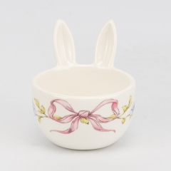 Подставка под яйцо "Ушки кролика", белая, 6 см (5104-006)