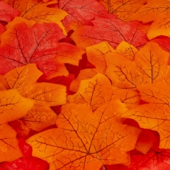 Искусственные кленовые листья "Золотая осень", оранжевые, 250 г (9230-003)